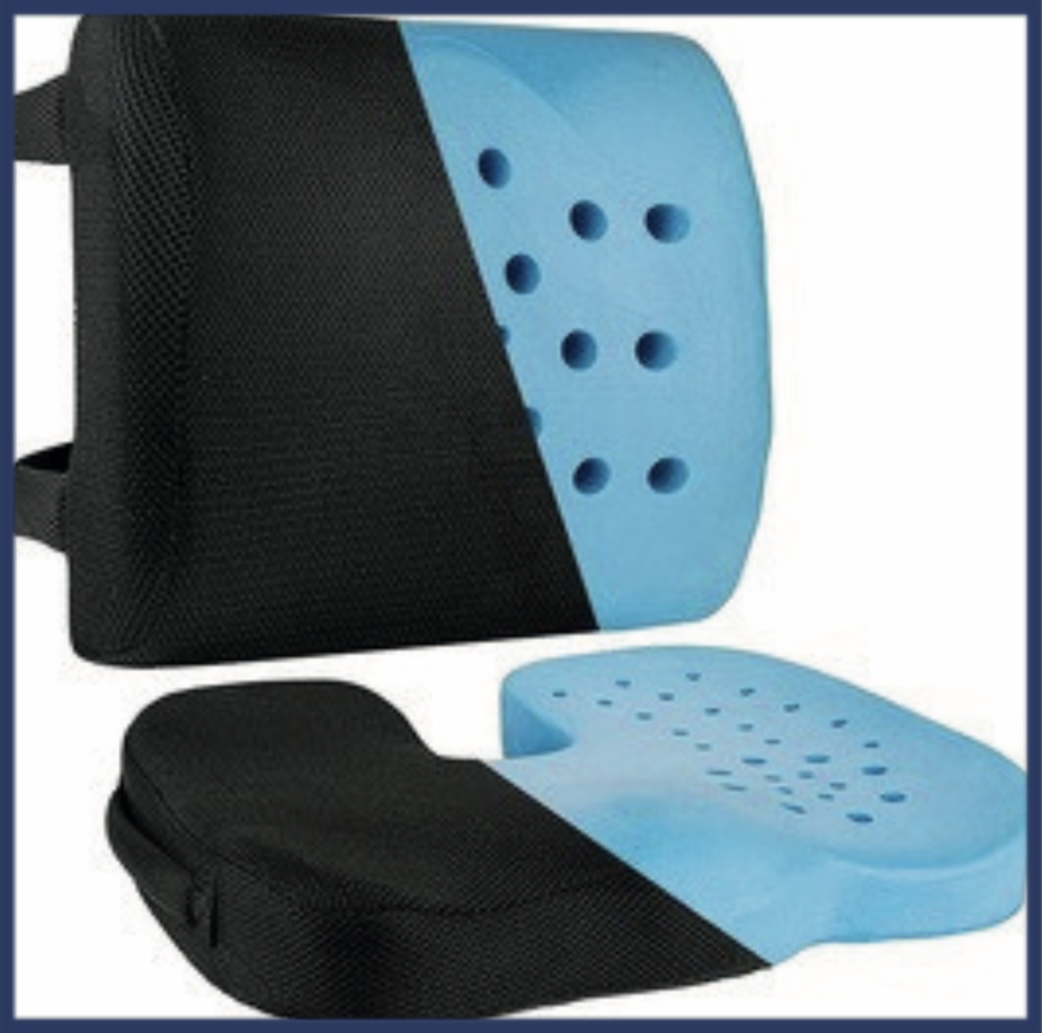 Gel Infused Lumbar Support — Scanda Enterprises, medical supplies Moosapet Hyderabad